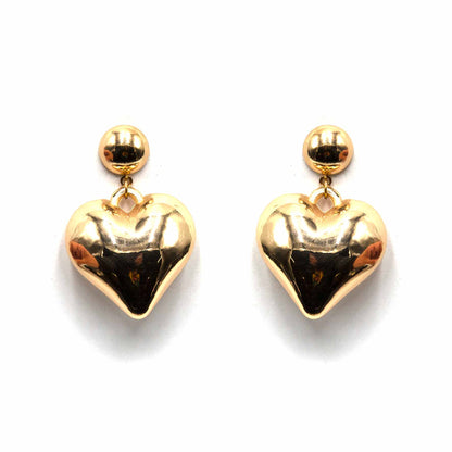 Palestro Milano Orecchini Cuore Big Gold