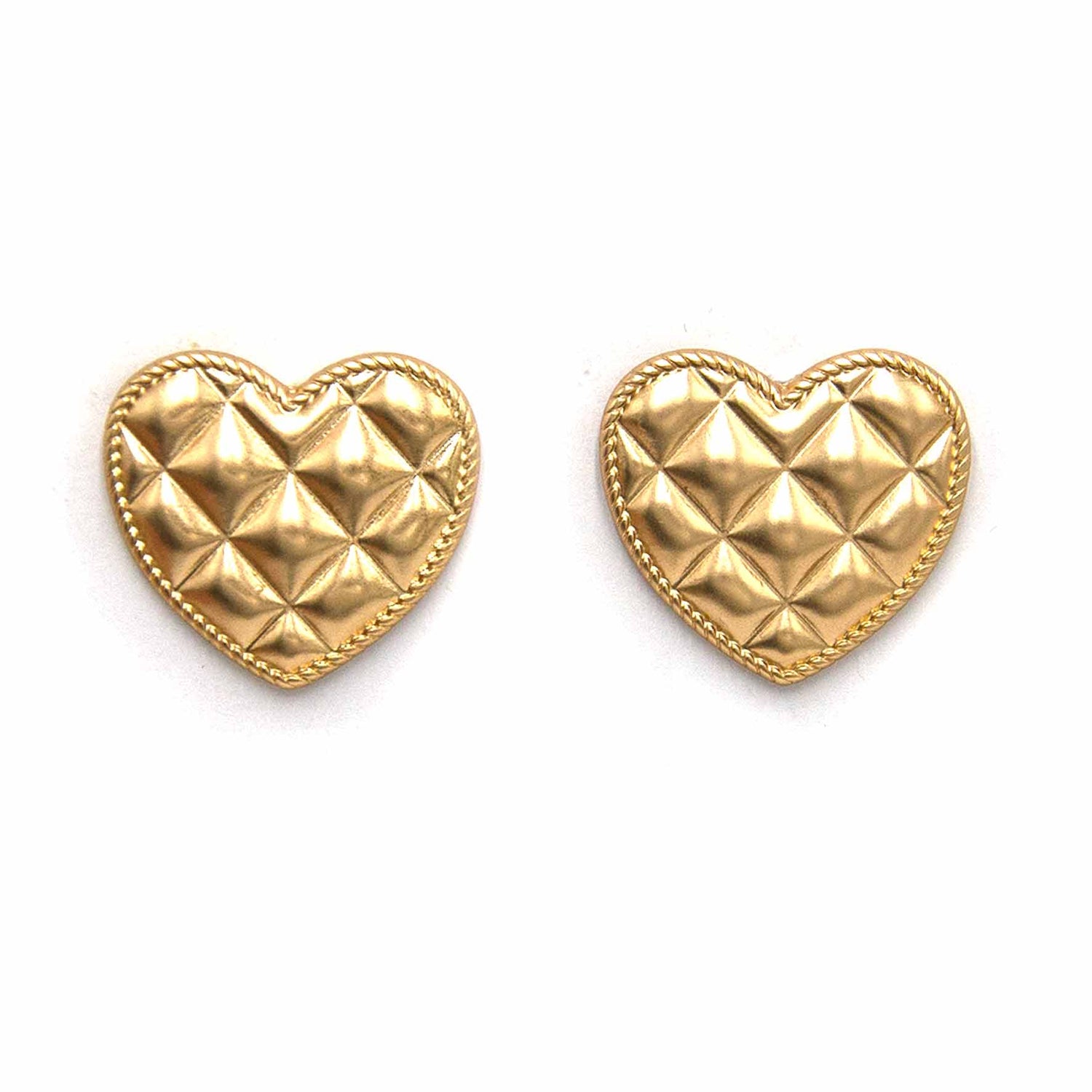 Palestro Milano Orecchini Cuore trapuntato