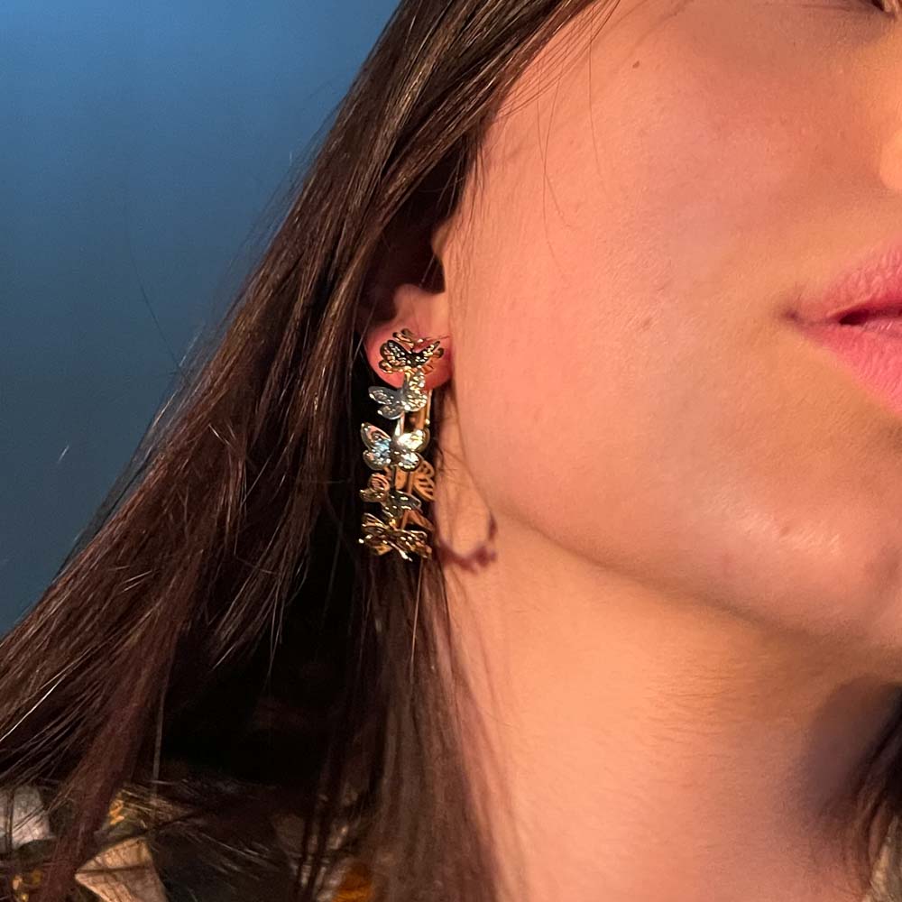 Palestro Milano Orecchini Danza di Farfalle