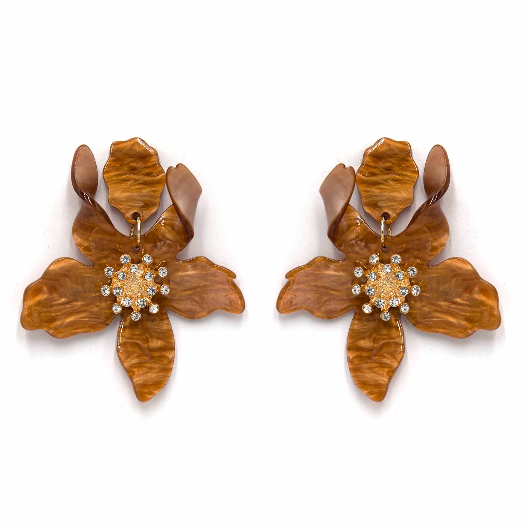 Palestro Milano Orecchini Deserto Ibisco con zirconi - New colors