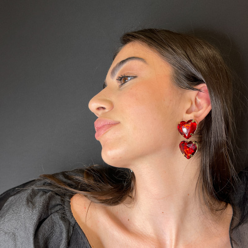 Palestro Milano Orecchini Doppio cuore