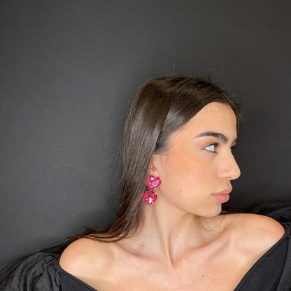 Palestro Milano Orecchini Doppio cuore