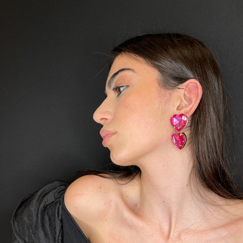 Palestro Milano Orecchini Doppio cuore