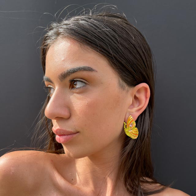 Palestro Milano Orecchini Farfalle colorate