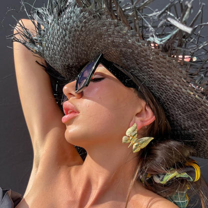 Palestro Milano Orecchini Farfalle doppie ali