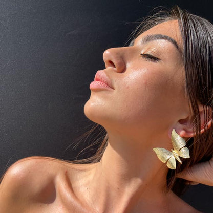 Palestro Milano Orecchini Farfalle gold plated