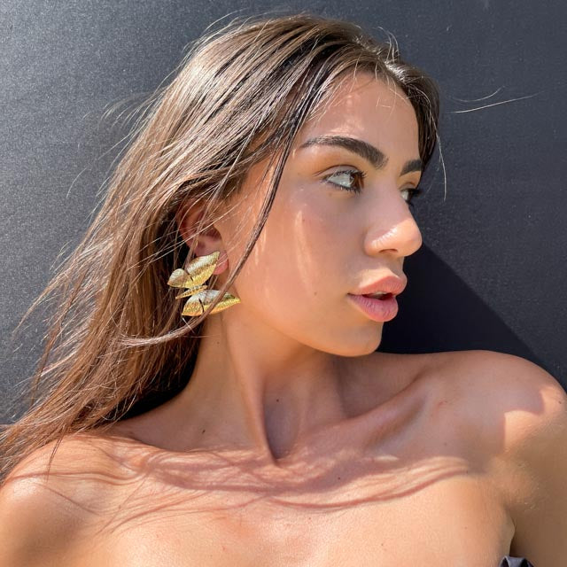 Palestro Milano Orecchini Farfalle gold plated