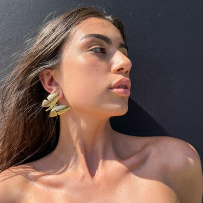 Palestro Milano Orecchini Farfalle gold plated