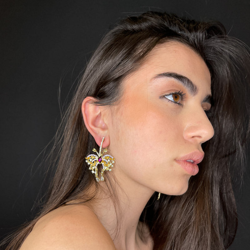 Palestro Milano Orecchini Farfalle Luminose