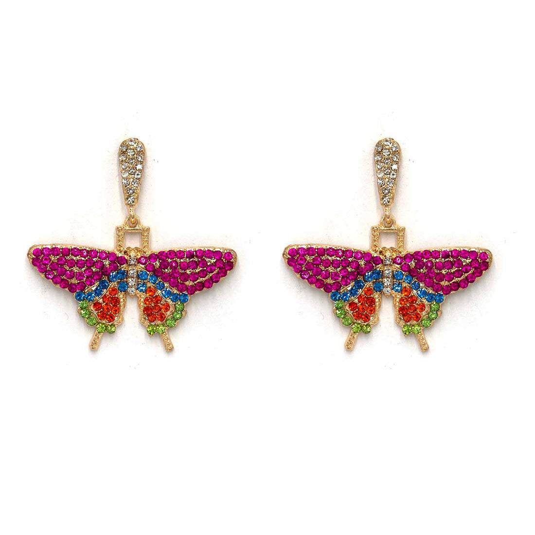 Palestro Milano Orecchini Farfalle multicolor - New edition 2023