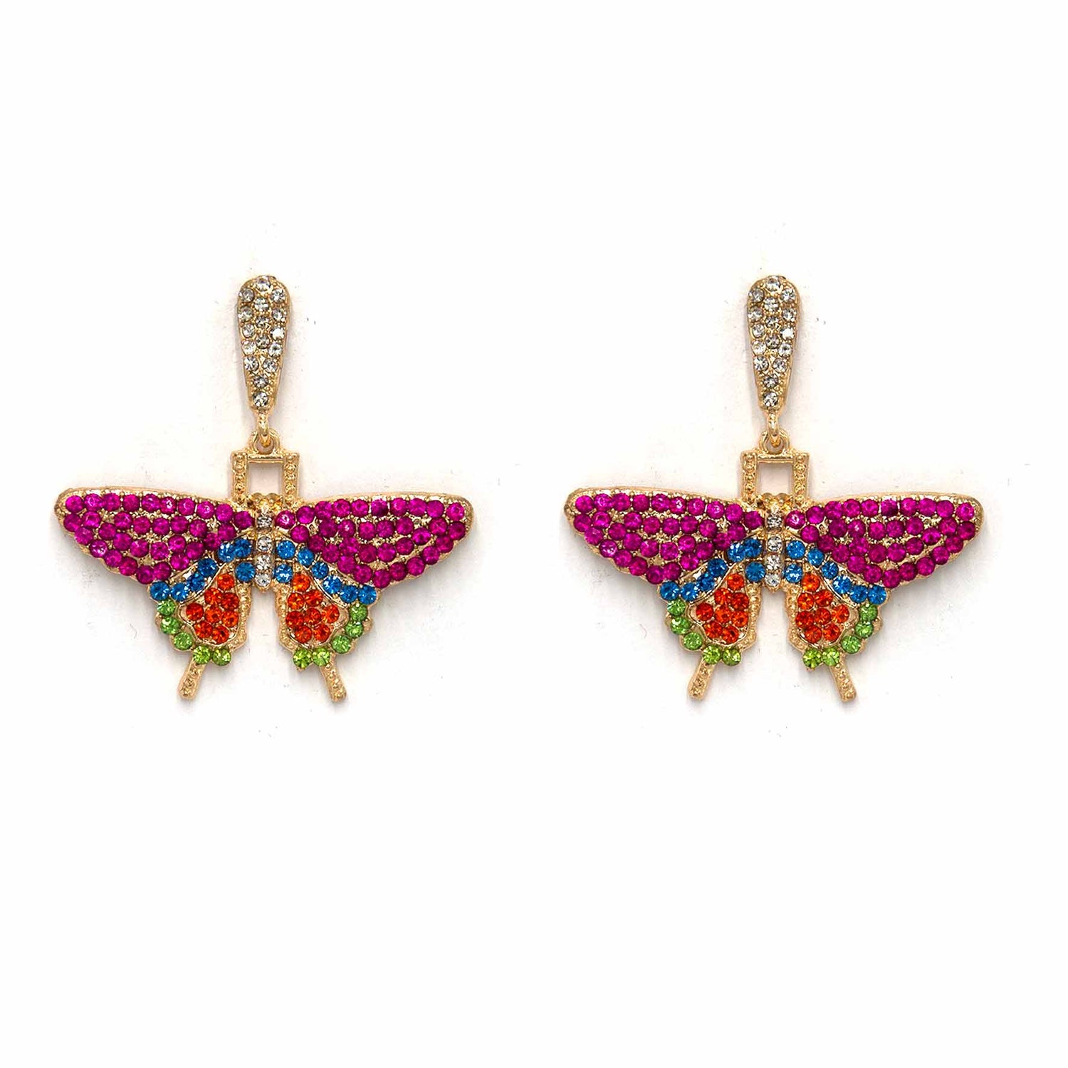 Palestro Milano Orecchini Farfalle multicolor - New edition 2023