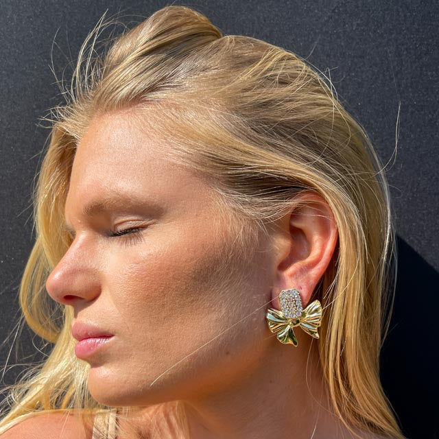 Palestro Milano Orecchini Fiocchetto D'oro