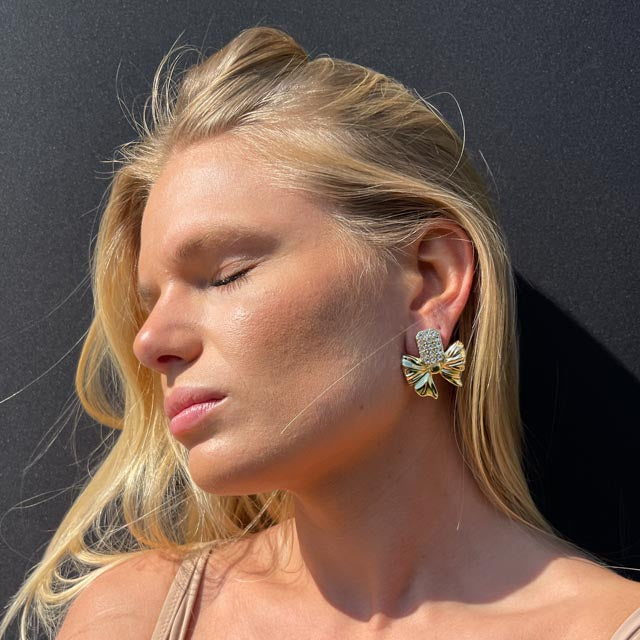 Palestro Milano Orecchini Fiocchetto D'oro