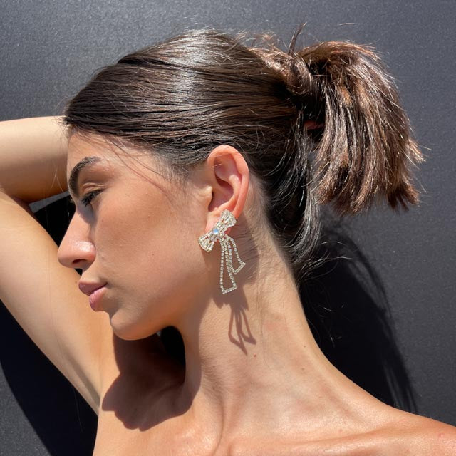 Palestro Milano Orecchini Fiocchi di cristallo