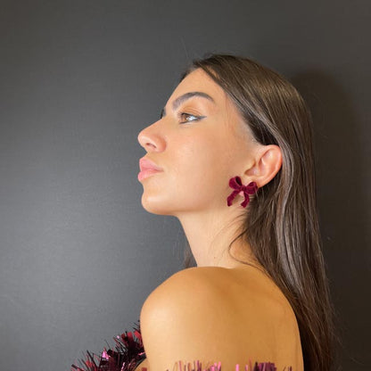 Palestro Milano Orecchini Fiocchi in Velluto