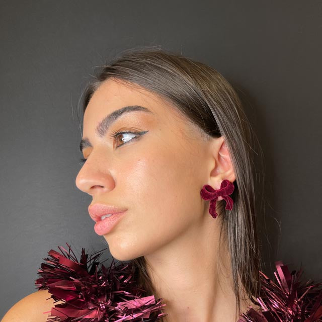 Palestro Milano Orecchini Fiocchi in Velluto