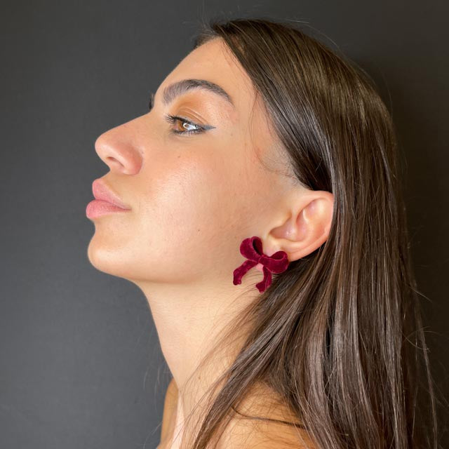 Palestro Milano Orecchini Fiocchi in Velluto