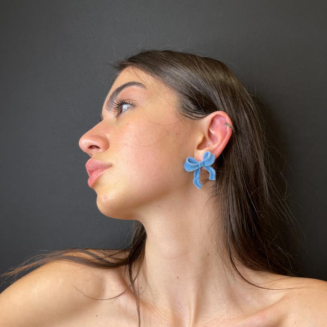 Palestro Milano Orecchini Fiocchi in Velluto