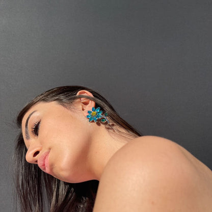 Palestro Milano Orecchini Fiorellini Con Gambo - New Collection