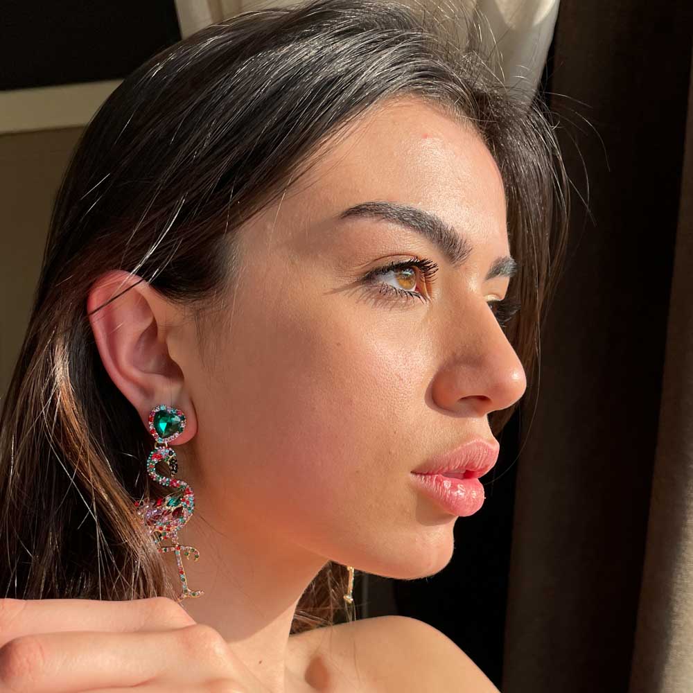 Palestro Milano Orecchini Flamingos