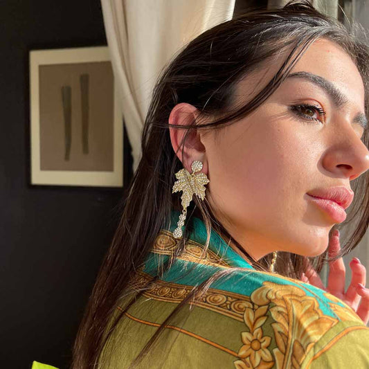 Palestro Milano Orecchini Foglia di Vite