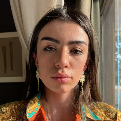 Palestro Milano Orecchini Foglia di Vite