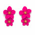 Palestro Milano Orecchini Fucsia Cascata di Due Fiori