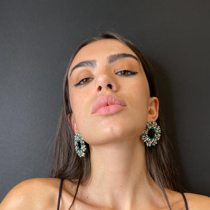 Palestro Milano Orecchini Ghirlanda Natalizia Classic