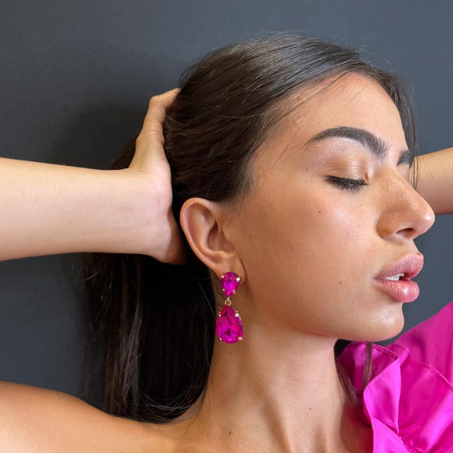 Palestro Milano Orecchini Goccia di Cristallo