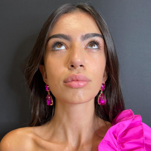 Palestro Milano Orecchini Goccia di Cristallo