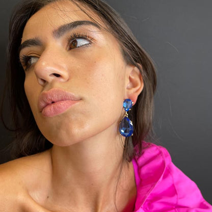 Palestro Milano Orecchini Goccia di Cristallo