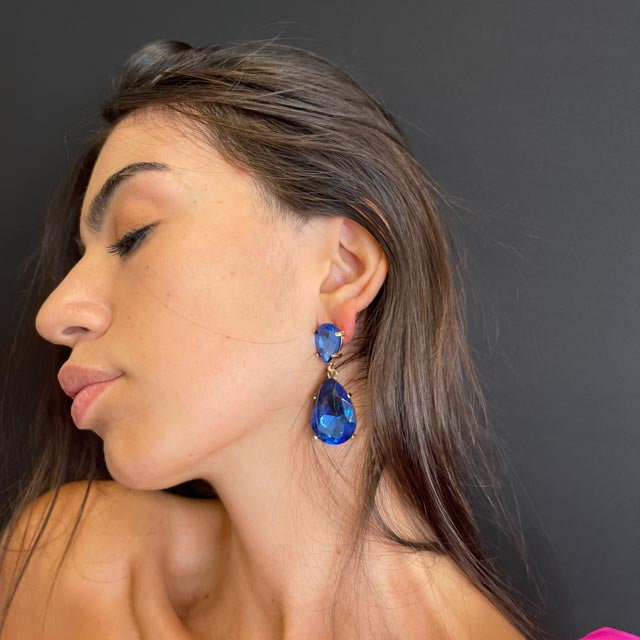 Palestro Milano Orecchini Goccia di Cristallo