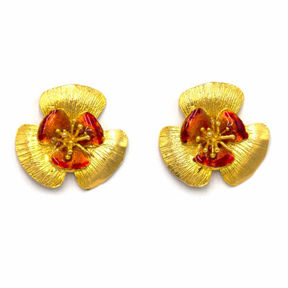 Palestro Milano Orecchini Gold Arancio Narciso