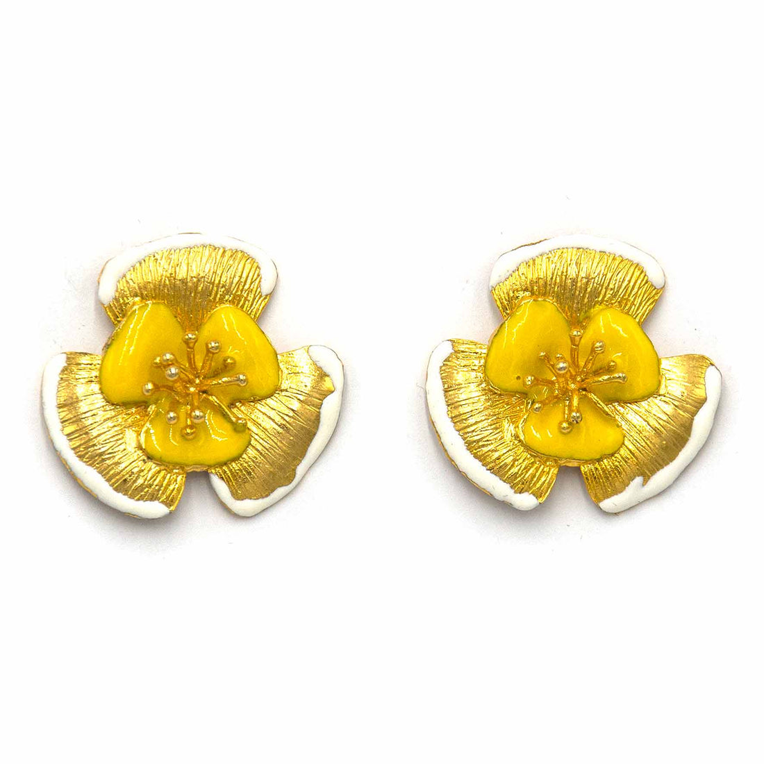 Palestro Milano Orecchini Gold Giallo Narciso