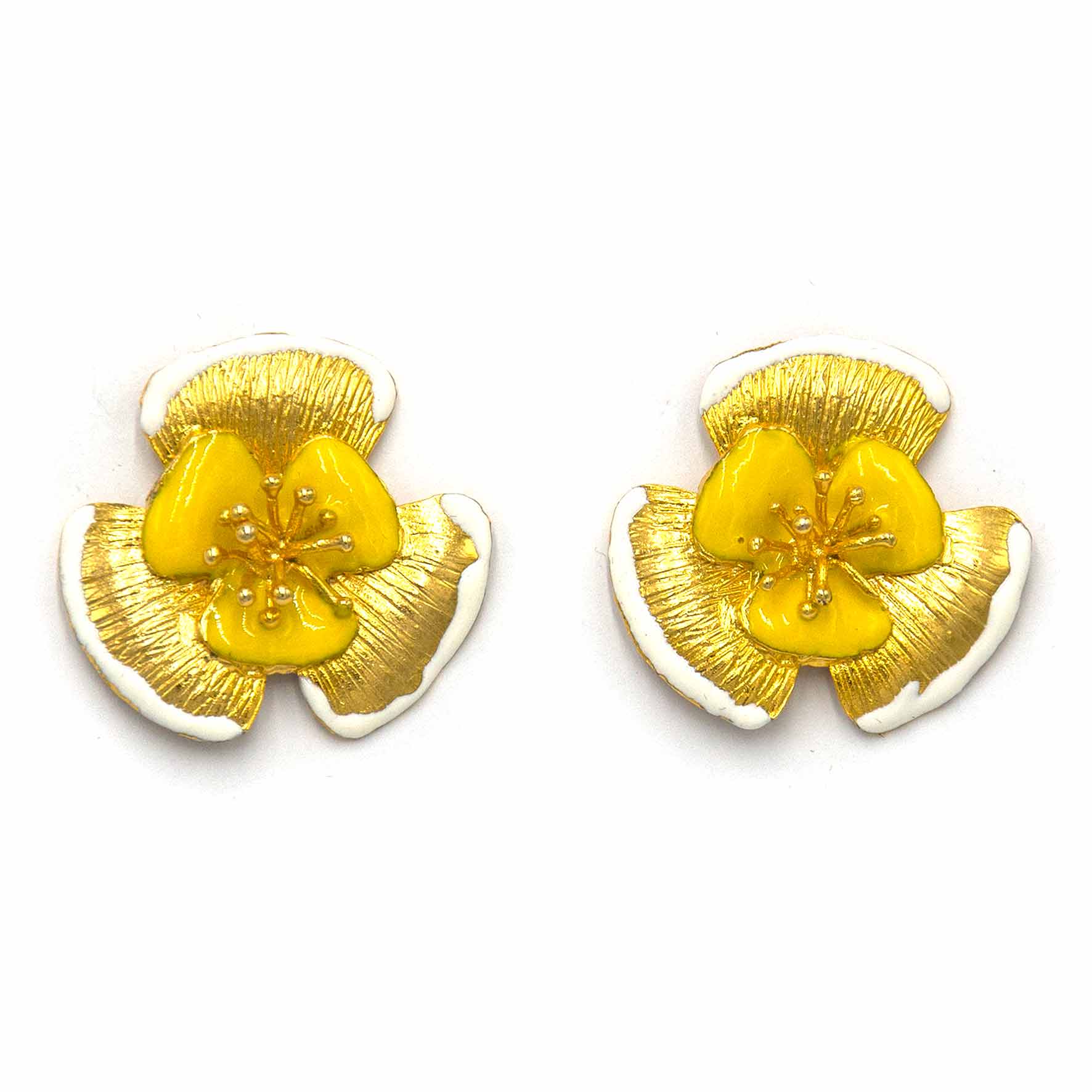 Palestro Milano Orecchini Gold Giallo Narciso