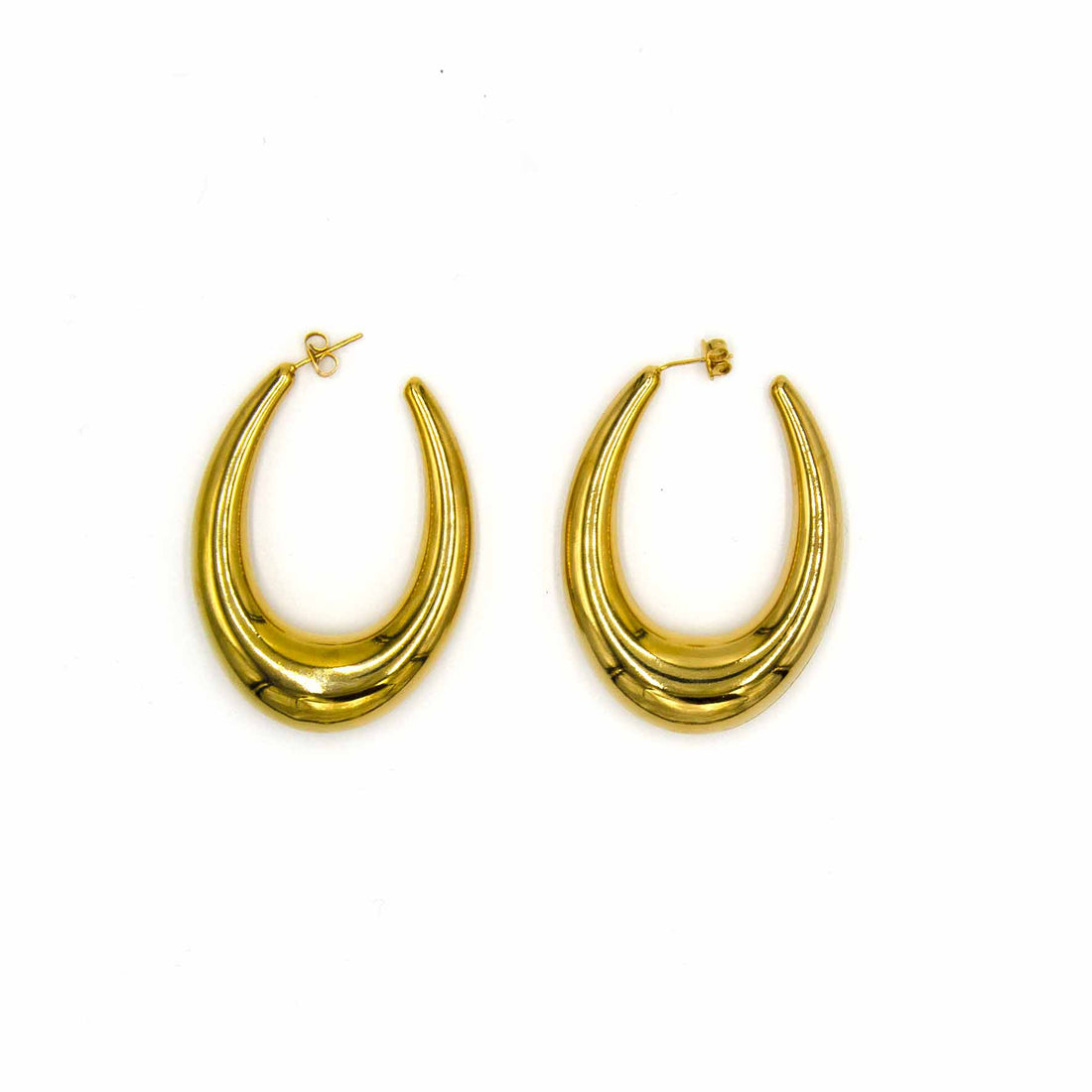 Palestro Milano Orecchini Gold Long Coco Hoops