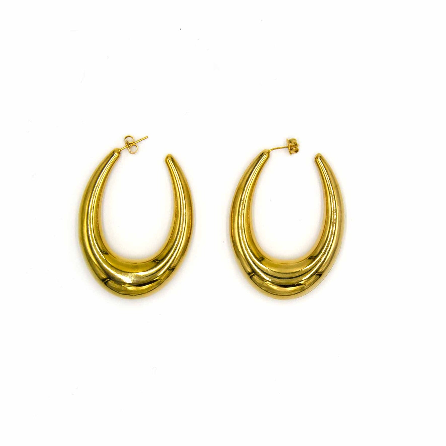 Palestro Milano Orecchini Gold Long Coco Hoops