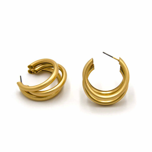 Palestro Milano Orecchini Gold Matt (opaco) Tribus