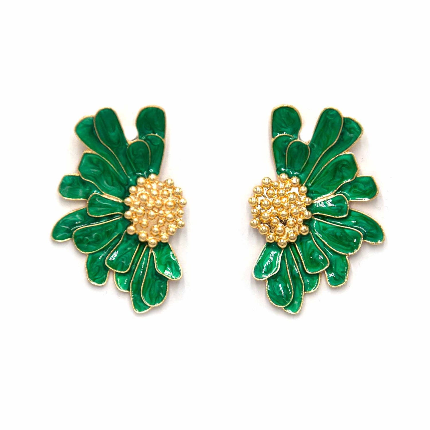 Palestro Milano Orecchini Green Fiori d&