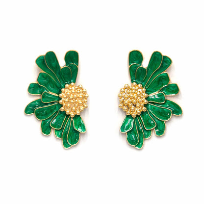 Palestro Milano Orecchini Green Fiori d&
