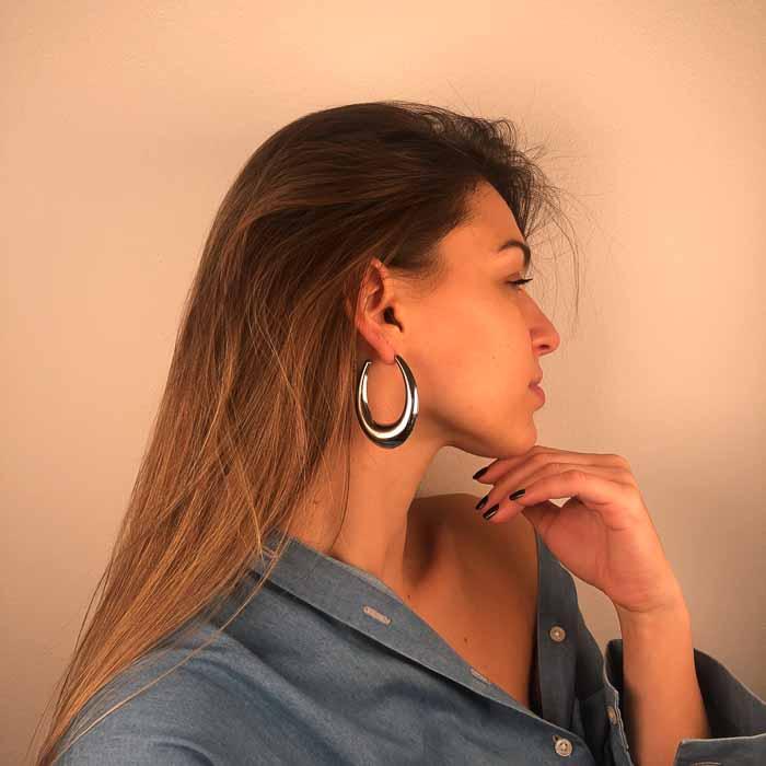 Palestro Milano Orecchini Long Coco Hoops