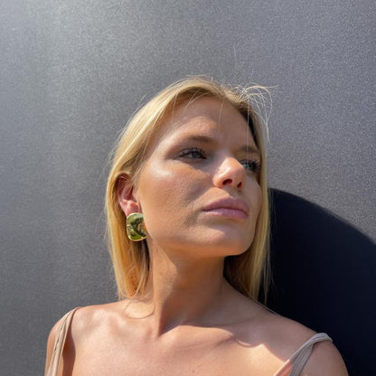 Palestro Milano Orecchini Luna Gold Plated