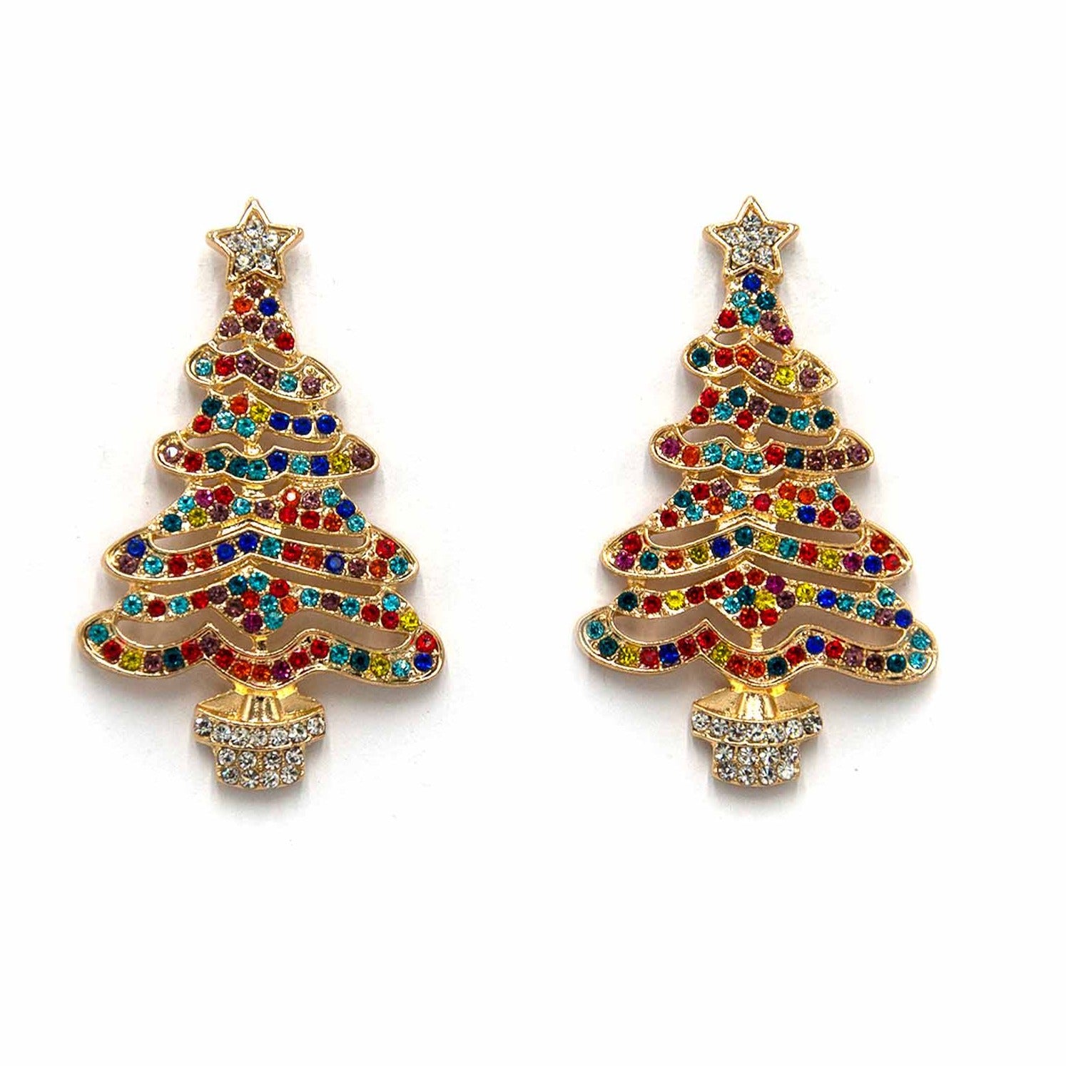 Palestro Milano Orecchini Multicolor Alberello di Natale