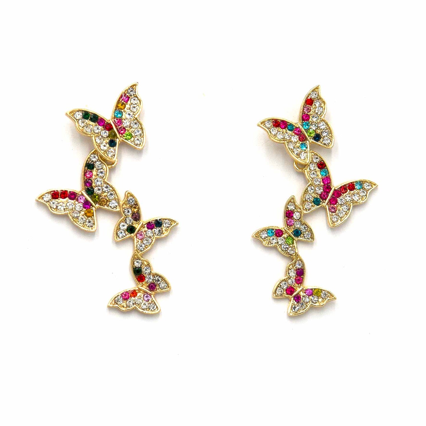 Palestro Milano Orecchini Multicolor Farfalle incantate