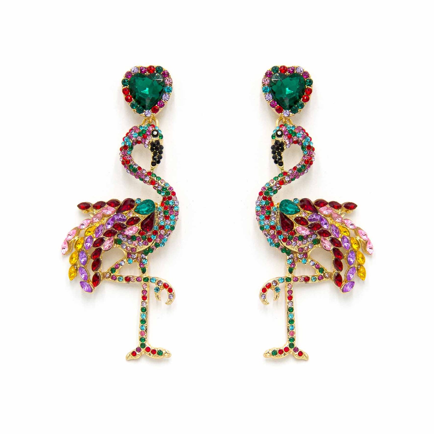 Palestro Milano Orecchini Multicolor Flamingos