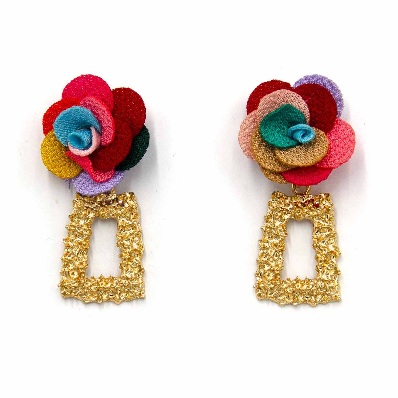 Palestro Milano Orecchini Multicolor Peonie