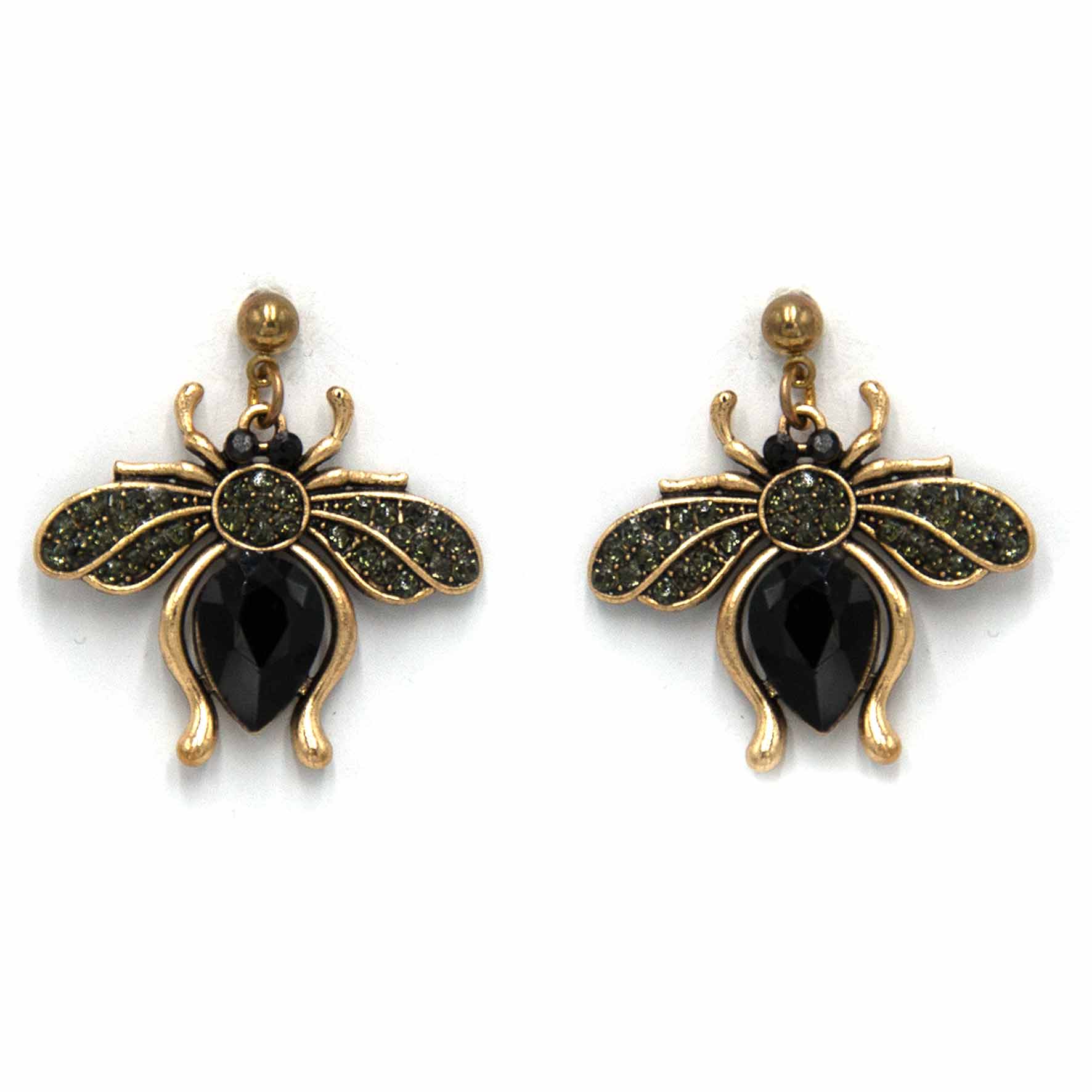 Palestro Milano Orecchini Nero Ape pendente