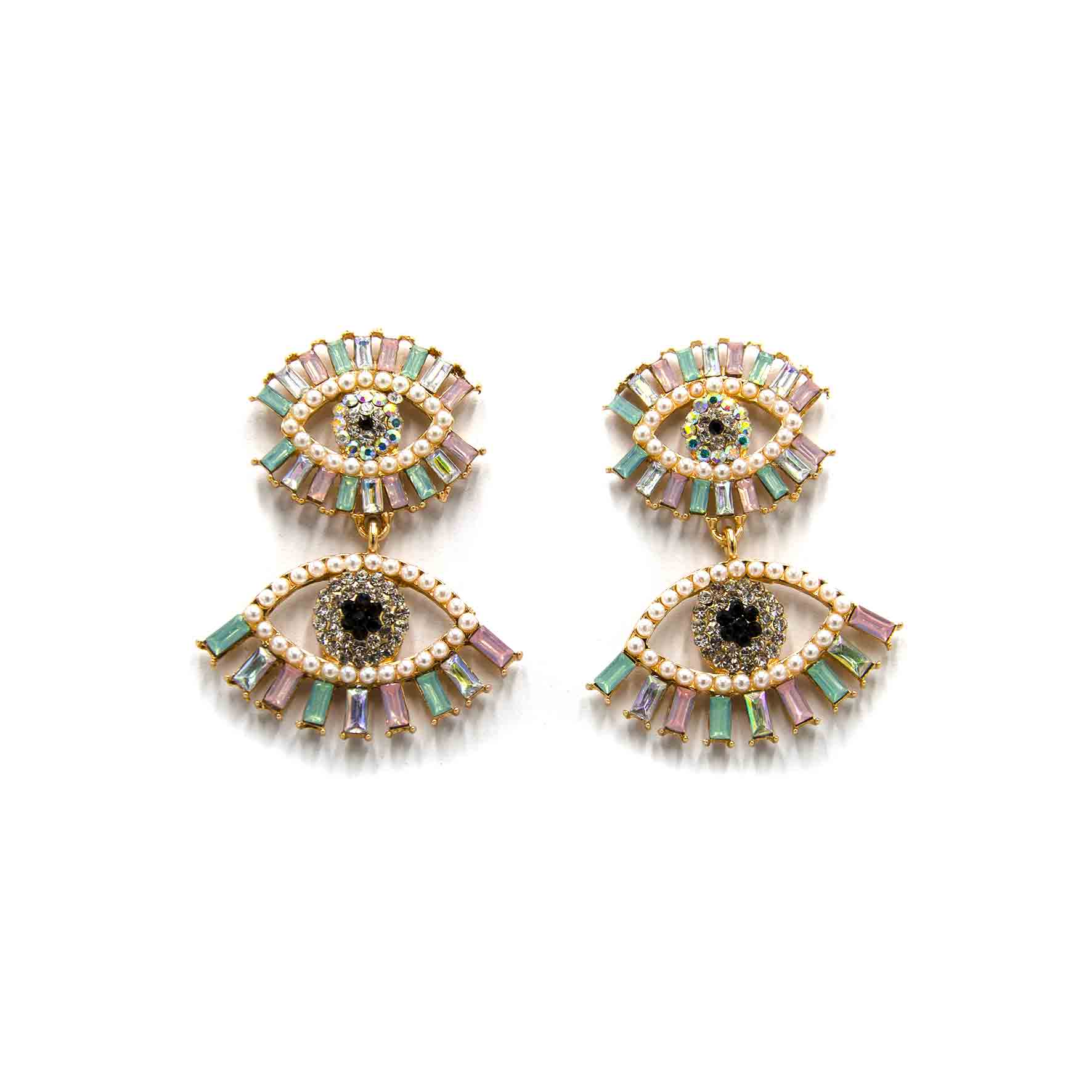 Palestro Milano Orecchini Pastello Doppi Occhi