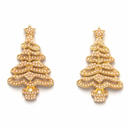 Palestro Milano Orecchini Perline Alberello di Natale