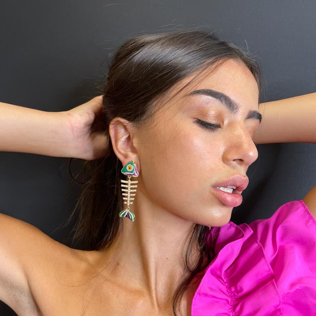 Palestro Milano Orecchini Pesciolino